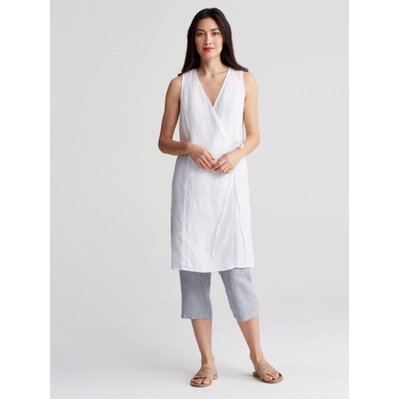 EILEEN FISHER LINEN WRAP TUNIC/DRESS ❤️⭐️ - Picture 4 of 4